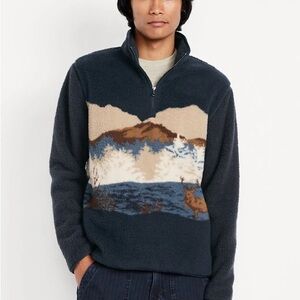 Men's Old Navy Sherpa Half-Zip Pullover